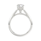 LADIES SOLITAIRE RING 1.00CT ROUND DIAMOND 18K WHITE GOLD